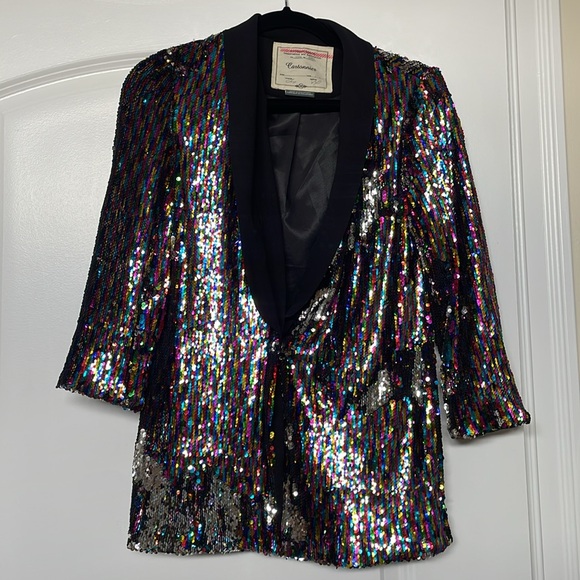 Rosa Multi Sequin Cartonnier Blazer - Picture 6 of 9